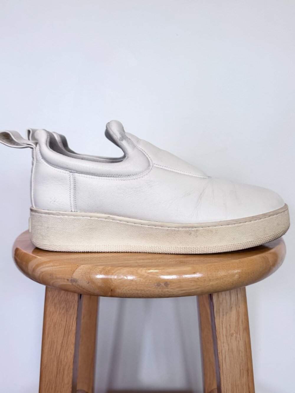 Celine Phoebe Philo White Leather Platform Slip-On Sneakers EU 40 - Picture 6 of 13